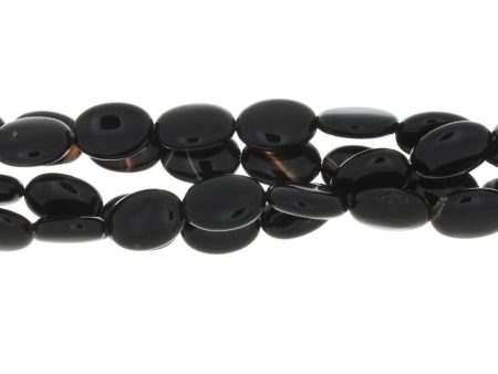 BLACK OVAL 10 X 14 MM STRAND For Discount