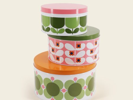 Nesting Cake Tins - Set of 3 Bubblegum Basil on Sale