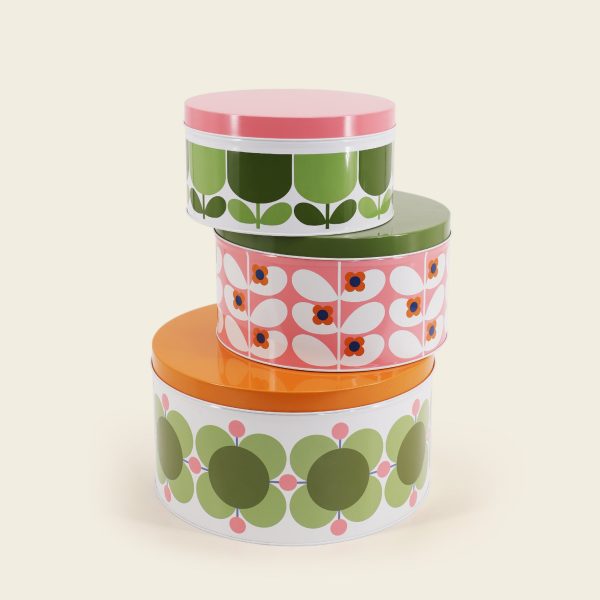 Nesting Cake Tins - Set of 3 Bubblegum Basil on Sale