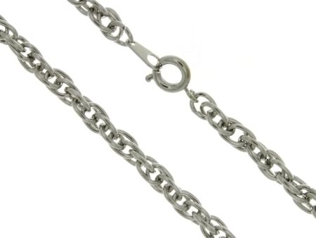 CHAIN NECKLACE ROPE SILVER 4 MM X 24 IN (DOZ) Cheap