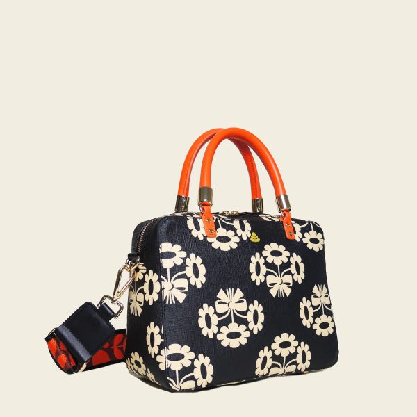 Block Medium Handbag - Posey Flower Midnight For Cheap