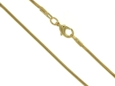 CHAIN NECKLACE SNAKE GOLD 1.6 MM X 18 IN (DOZ) Supply