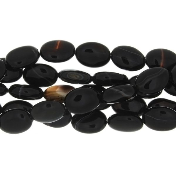 BLACK OVAL 13 X 18 MM STRAND Hot on Sale