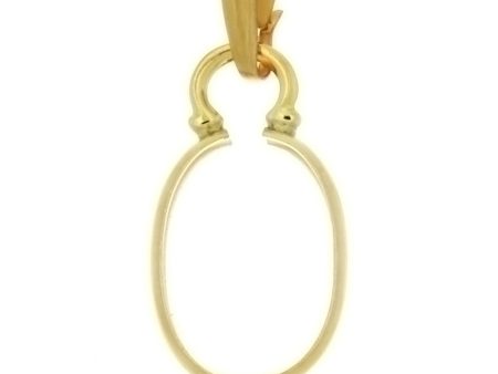 Gold Filled Cabochon Setting Cinch Pendant Holds 10x14 Cabochon Supply