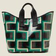 Carryall Large Tote - Balcony Spot Emerald Online Sale