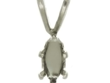 Sterling Silver Pendant Snap in 6 Prong Setting Holds 3x6mm Marquise Discount