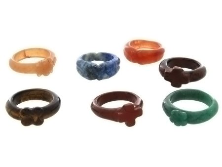 BAND GEMSTONE STYLE 5 MM RING (12) Online Sale