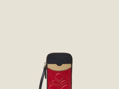 Ariel Phone Case - Embossed Stem Navy For Cheap