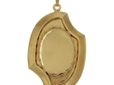 Cabochon Setting Curve Pendant Holds 18x25 mm Cabochon Online Sale