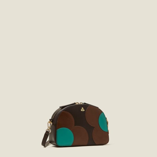 Babaluna Crossbody - Spot Flower Walnut Discount