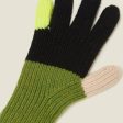 Colour Block Gloves - Neon Yellow Sale