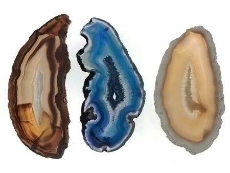 SLAB GEMSTONE BRAZILIAN AGATE (6 PC) For Cheap