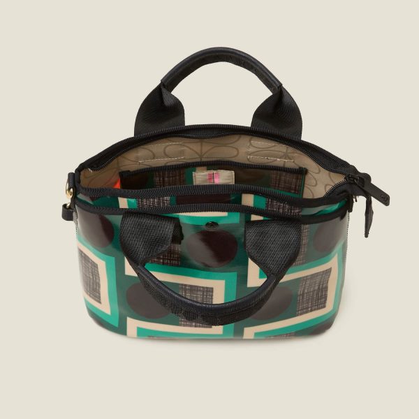 Hand Carry Handbag - Balcony Spot Emerald For Sale