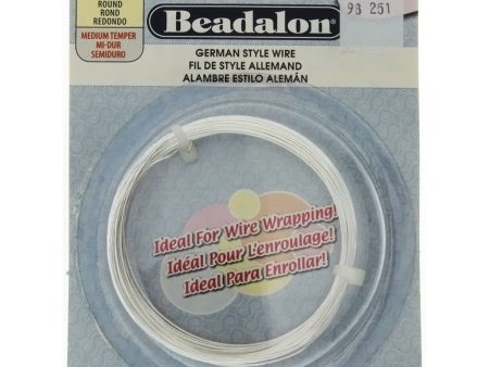 BEADALON 24 GAUGE ROUND SILVER WIRE (12 M) For Cheap