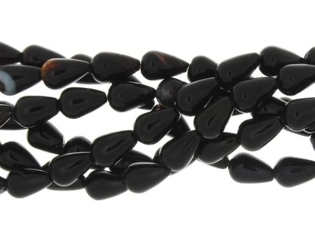 BLACK DROPLET 4 X 8 X 12 MM STRAND Fashion