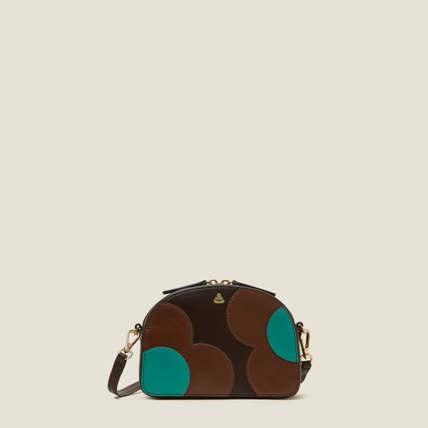 Babaluna Crossbody - Spot Flower Walnut Discount