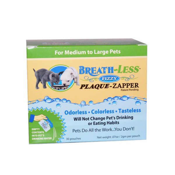 Ark Naturals Breath-Less Fizzy Plaque-Zapper for Medium to Large Pets, 30 packets Fashion