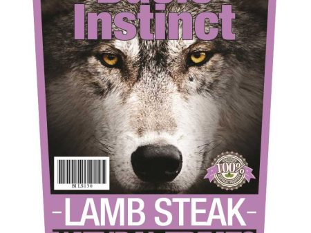 Basic Instinct Lamb Steak Natural Dog Treats 130g Discount