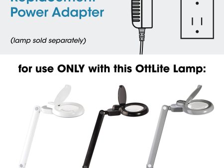 Adapter for OttLite Space-Saving LED Magnifier Desk Lamp Discount