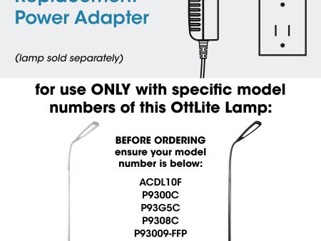 Adapter for OttLite Natural Daylight LED Flex Floor Lamp Sale