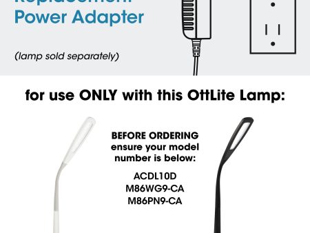 Adapter for OttLite Natural Daylight LED Flex Lamp For Discount