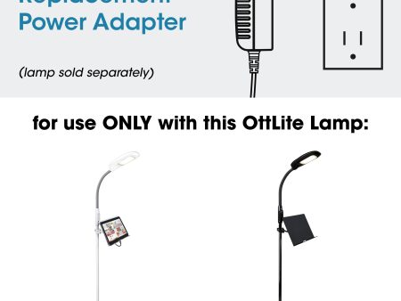 Adapter for OttLite LED Floor Lamp with USB and Tablet Stand Hot on Sale